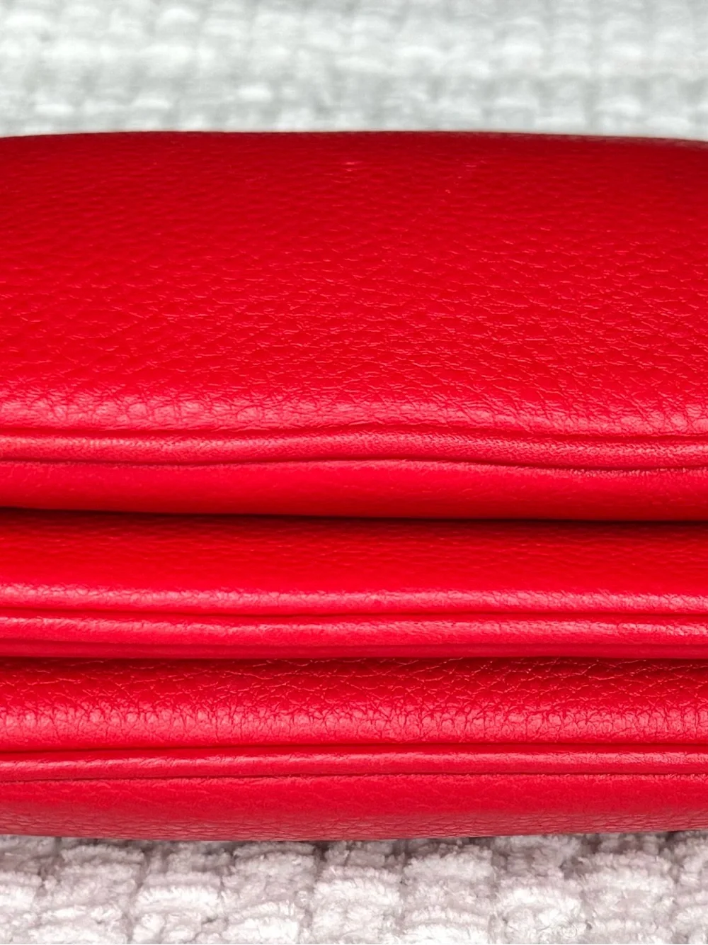 Kate Spade New York Red Pebbled Leather Crossbody Bag Adjustable Strap